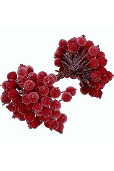 OEM Set 40 Bobite Frosty Berry 15 cm, rosu inchis