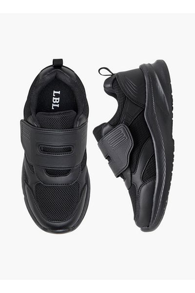 LBL by Shoexpress Boys Panelled School Shoes with Hook and Loop Closure