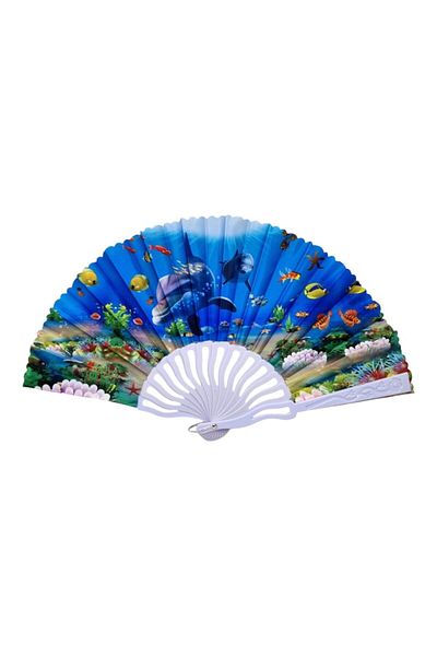 OEM Evantai din plastic si material textil, pliabil, model marin 5