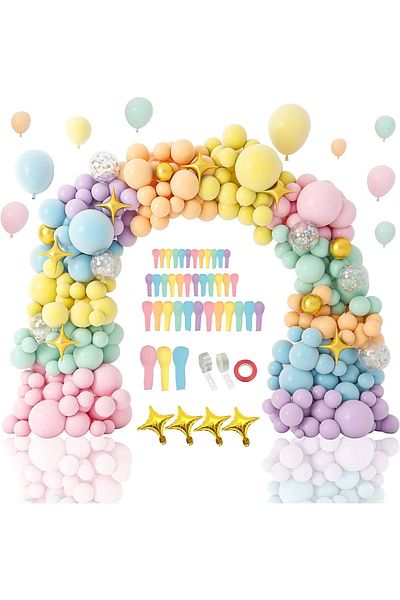 Baloane Vesele Macaron Balloons Arch For Parties 145 Pieces ARC108