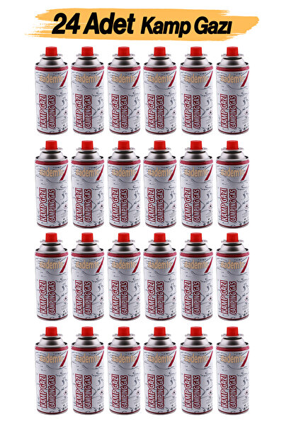 Badem10 Kamp Gazı 24 Adet Set Pürmüz Yedek Kartuşu 227 Gram Piknik Kamp Manga...