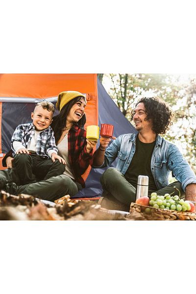 divendi-ro Cort pliabil Carruzzo cu protecție UV, pentru plajă sau camping, 210x130x90cm, portocaliu cu gri