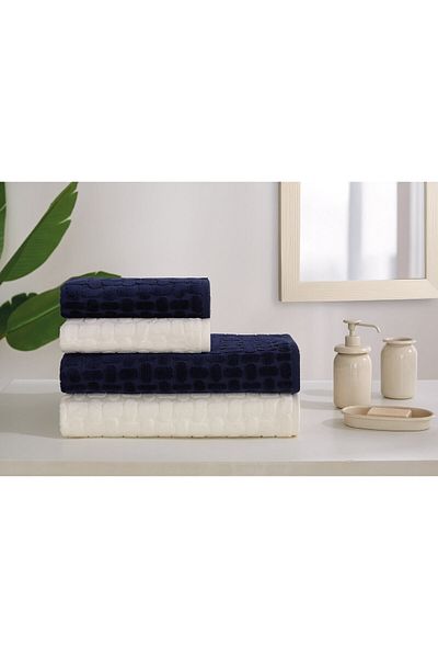 Özdilek Özdilek Tricot Velvet Towel Set
