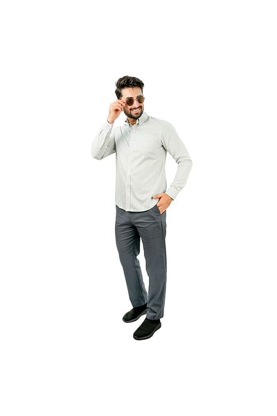 Giordano Men's Wrinkle-Free Long Sleeve Cotton Oxford Shirt