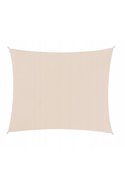 zola Waterproof sun cover,rectangular, cream, with hooks, density 180 g/m², size 3x2