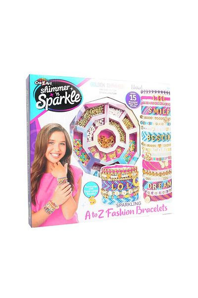 CrazArt Set creatie bratari cu litere CrazArt Shimmer N Sparkle A-Z