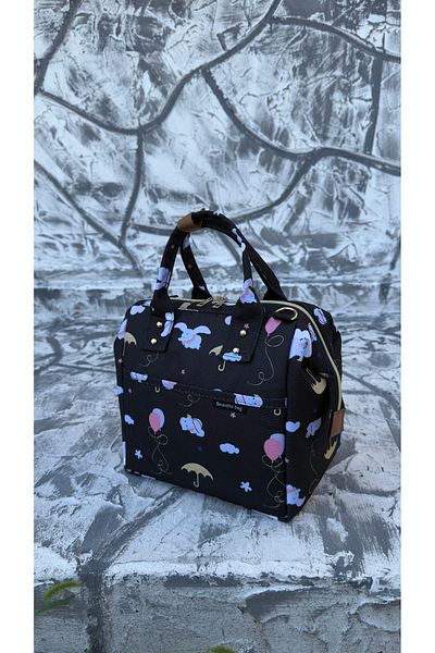 beautiful bag Термоизолирана водоустойчива термо чанта за носене на храна с шарка на балон