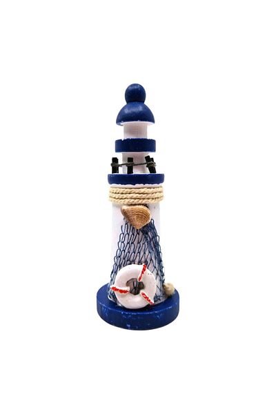 OEM Far decorativ cu scoici si colac de salvare, lemn, 13 cm