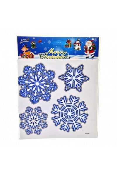 OEM Christmas Decoration, Snowflake Sticker, Model 2404