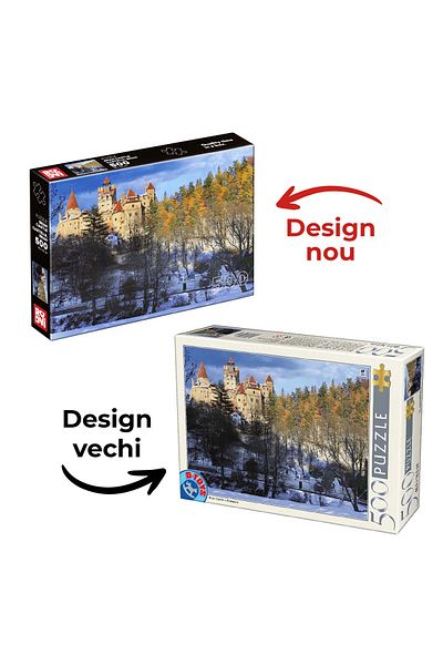 D-Toys Puzzle Bran Castle Winter – Puzzle 500 pieces