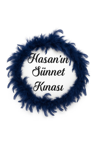 Evsay Isme Özel Deri Tef Kına Tefi Otrişle Süslenmiş Sünnet Tefi 30 Cm Vurmal...