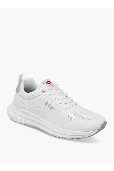 Lee Cooper Men's Logo Print Sneakers with Lace-Up Closure