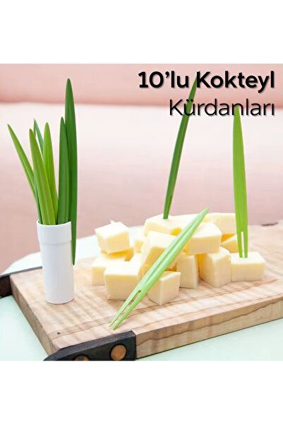 ARVALE Şık Sunumlar İçin 10’lu Kokteyl Kürdan Seti