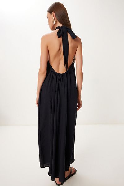Lovelyİstanbul Halter Neck Summer Muslin Dress