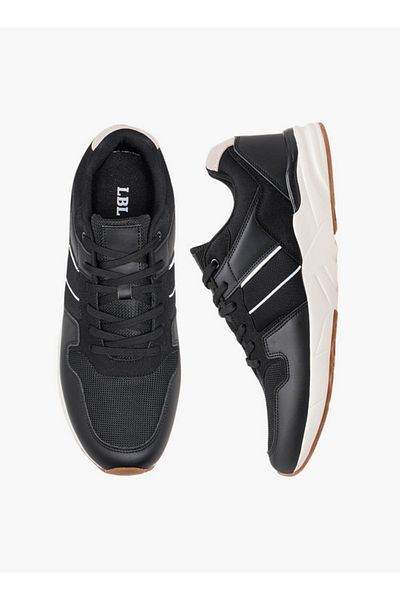 LBL by Shoexpress Men Panelled Sneakers with Lace-Up Closure