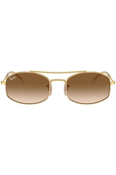 Ray-Ban Ray‑Ban RB3719 001/51 – Ochelari de soare unisex, Aur Arista, Lentile Maro Gradient, Mărime 54