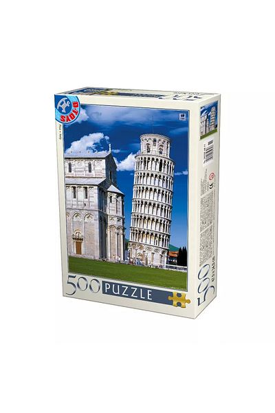 D-Toys Leaning Tower of Pisa Puzzle – 500 Piece Puzzle – Daytime Landscapes