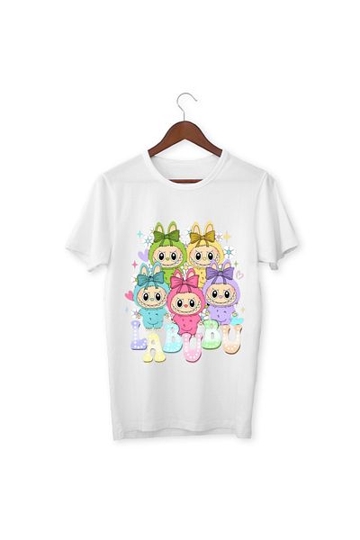 ALPŞAN TİCARET Labubu T-shirt Labubu Παιδικό T-shirt Labubu Μπλουζάκι Unisex για ενήλικες