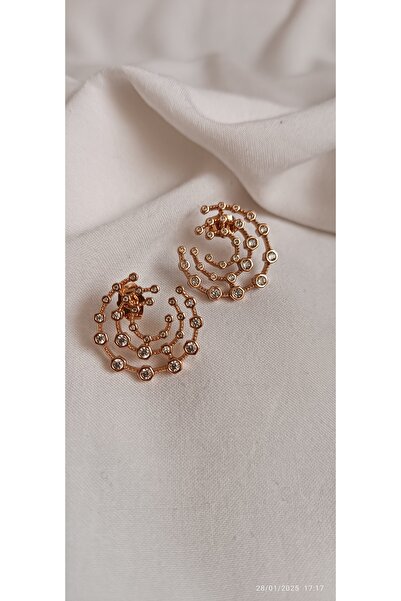 ARİ TAKI أقراط من الفولاذ الوردي