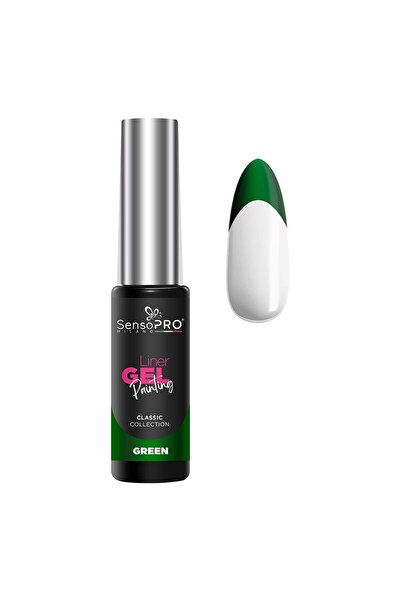 SensoPRO Milano Класически UV гел лайнер за нокти - зелен 8 мл