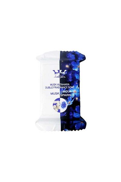 HAMIL ALMUSK Hamil Al Musk Aqua Sparkle Double Fragrance Soap, Musk and Rose Scent, 100g