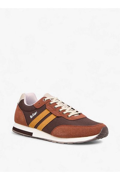 Lee Cooper Men's Panelled Sneakers with Lace-Up Closure