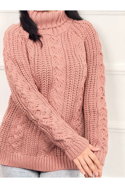 RACE FASHİON Turtleneck Knitted Sweater Rc8202