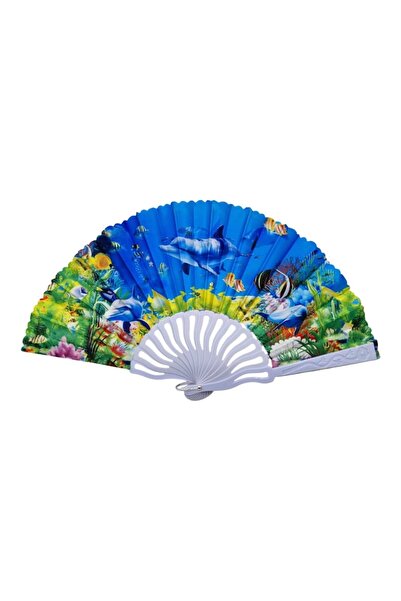 OEM Evantai din plastic și textil, pliabil, model marin 4