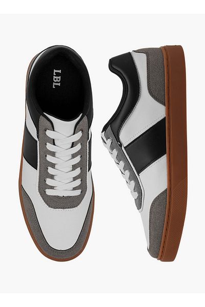LBL by Shoexpress Men Panelled Sneakers with Lace-Up Closure