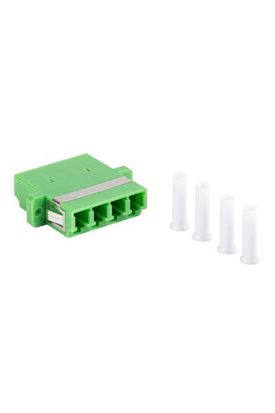 Lanberg Fiber optic network adapter with LC/APC connectors, Lanberg 43374, SM, QUAD, green