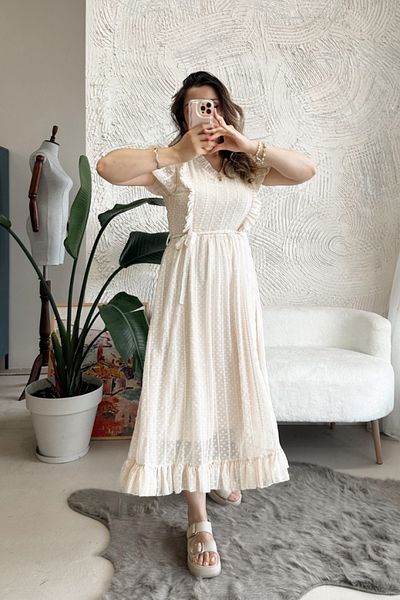 Poliyance Sieno Beige Dress