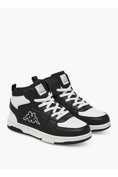 Kappa Boys' Panelled High Top Lace-Up Sneakers with Pull Tabs