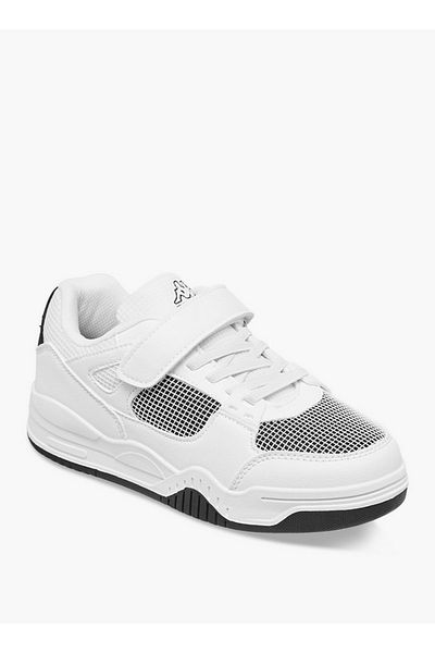 Kappa Boys' Logo Print Sneakers with Hook and Loop Closure