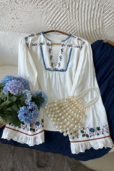 Poliyance Danya White Blouse