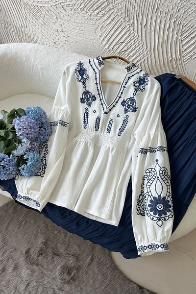 Poliyance Kate White Blouse