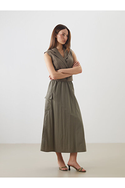LC Waikiki Peak New Season Elastic Waist A-Line Skirt