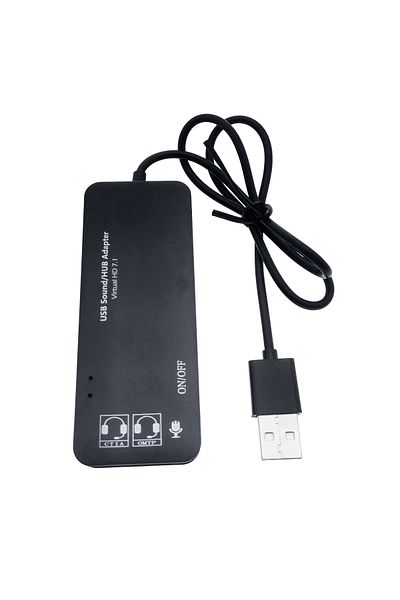 OEM USB hub and sound card, 2in1, USB 2.0 interface, 3 USB ports, 3 x 3.5mm female jack output