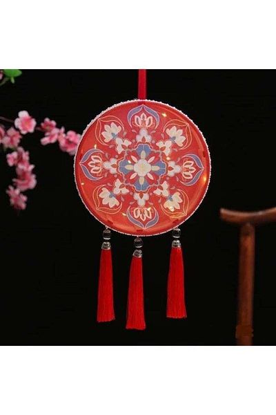 Raffine Flower Letter Printed Round Diwali Lantern Wedding Birthday Party Bedroom Palace Home Decoration