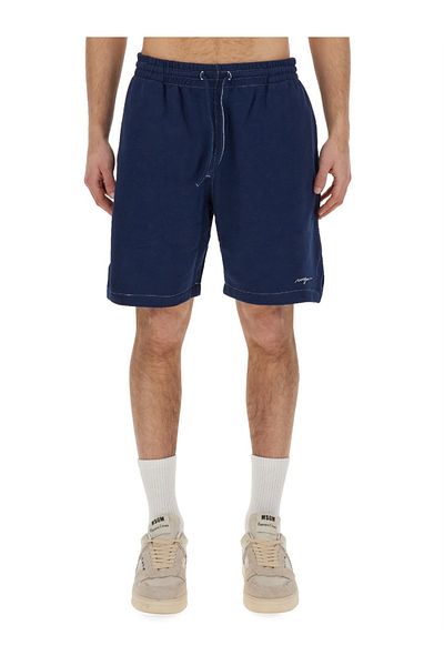 MSGM Bermuda Shorts With Embroidered Logo