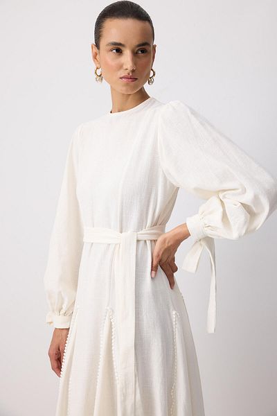 Touché Privé 100% Cotton Dress with Lace Details