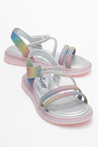 CCWAY AYAKKABI 4-Piece Stone Children's Sandals Multi