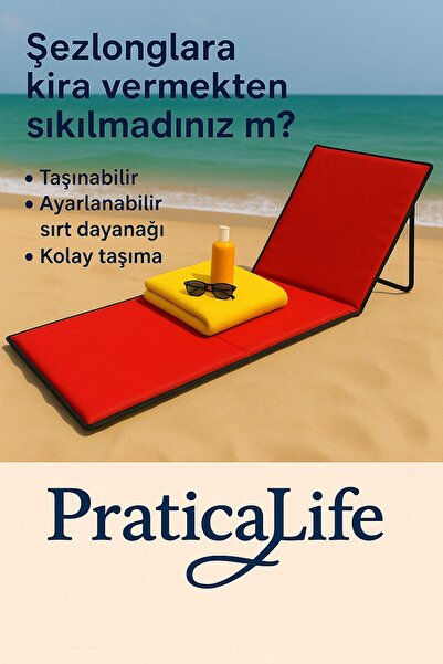 PraticalLife Taşınabilir Katlanabilir Plaj Matı