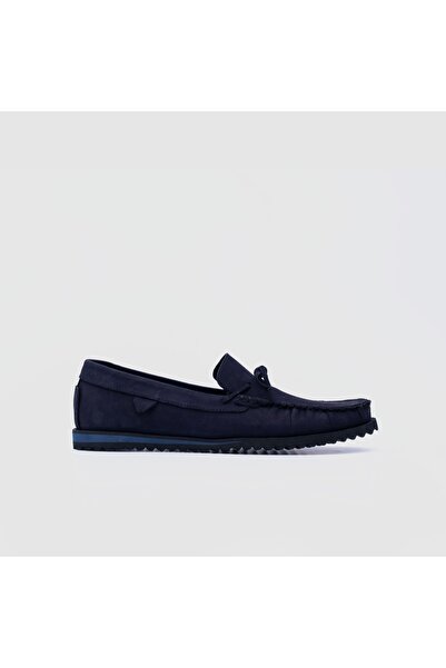 Beta Lacivert Hakiki Deri Erkek Casual Ayakkabı [B70004]