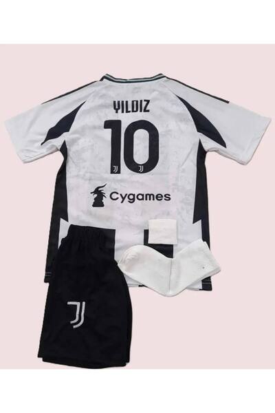 Alaturka Mix Juventus 2025 Yeni Sezon Kenan Yıldız İç Saha Parçalı Çocuk Form...