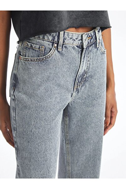 LC Waikiki Pantaloni de jeans pentru femei XSIDE Blue Straight Fit