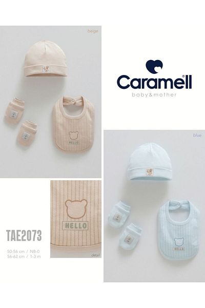 Caramell My Baby Kumsal Set of 4 Accessories Gloves Apron Beanie Hello Forest 2073