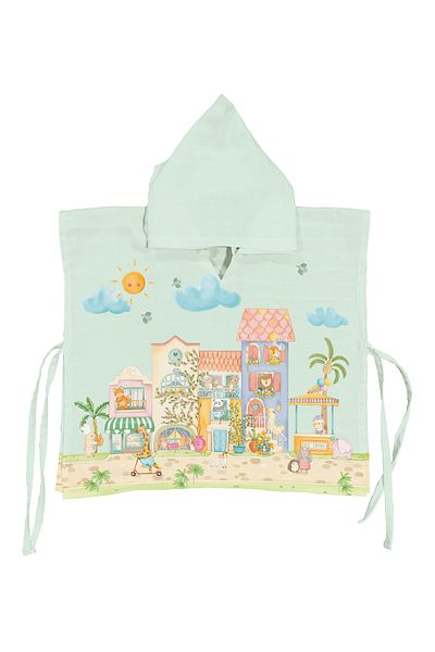Casadora Baby Dolce Villa 100% Organic Cotton Baby/Child Muslin Poncho