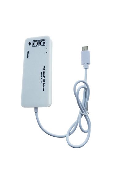 OEM Hub with USB Type C connector and sound card, 2in1, with 3 USB ports, USB 2.0 interface