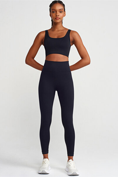 COMEUP Herringbone Patterned Recovery Leggings Black