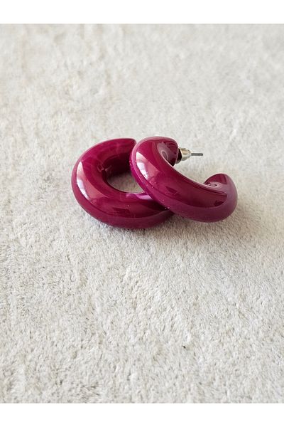 SiestaAccessories Acrylic Hoop Earrings